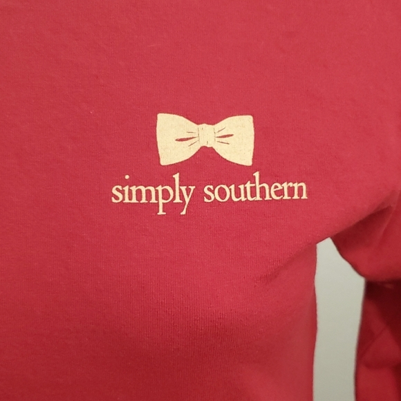 SIMPLY SOUTHERN Red/Black/Yellow Tailgate T-Shirt-Gameday Collection-Sz S - Picture 3 of 17